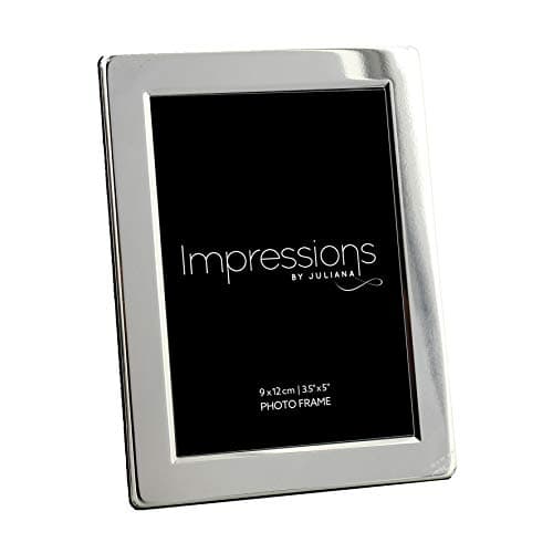 Image of Impressions Juliana Unisex Silver Plated Flat Edge Photo Frame 3.5x5 - Silver