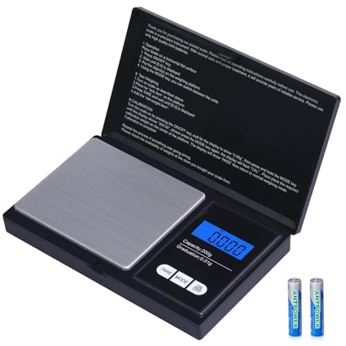 Image of Zacro Digital Kitchen Scale Portable Pocket Scale 200g X 0.01g Mini Weighing Scale Jewelry Scale with LCD Display Batteries Included