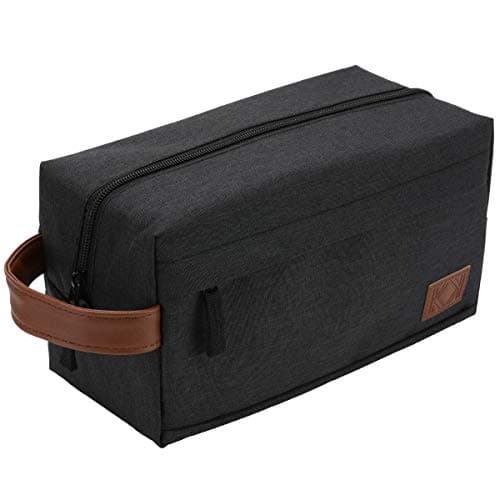 Image of KK Water - Resistant Hanging Toiletry Travel Bag – Spacious Black Gym, Shaving, Make Up Bag for Men & Women