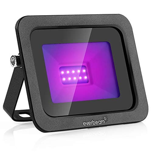 Image of Everbeam 395nm 10W UV LED Black Light - High Performance LED Bulbs, IP66 Waterproof – Ultraviolet Flood Lighting for Aquarium, Indoor or Outdoor Parties, Stage - Party Supplies, Halloween Decorations