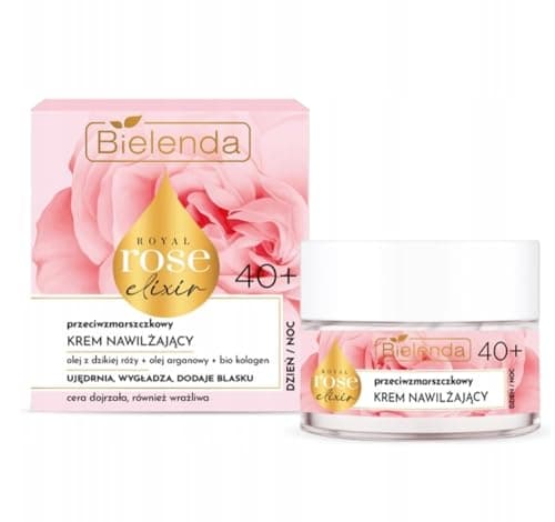 Image of Bielenda Natural Royal Rose Elixir Anti-Wrinkle 40+ Moisturising Cream 50ml