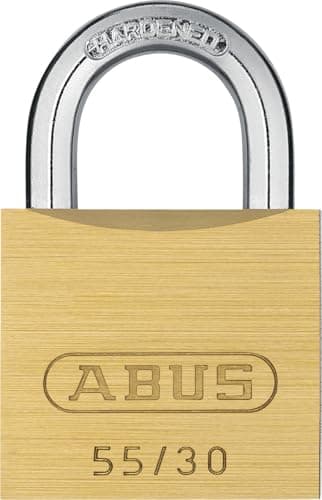 Image of ABUS Brass Padlock 55/30 – Durable, Weather-Resistant Security Lock, Corrosion-Resistant, Ideal for Indoor and Outdoor Use