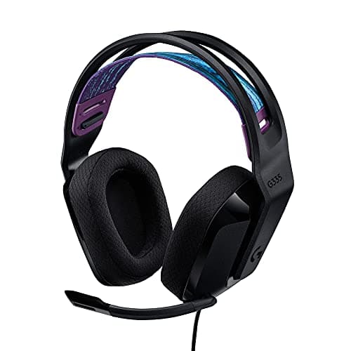 Image of Logitech G335 Wired Gaming Headset, Flip-to-Mute Microphone, 3.5mm Audio Jack, Memory Foam Ear Pads, Lightweight, Compatible with PC, PlayStation, Xbox, Nintendo Switch - Black