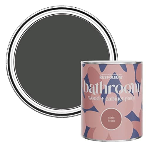Image of Rust-Oleum Dark Blue Moisture Resistant Bathroom Wood and Cabinet Paint in Satin Finish - After Dinner 750ml