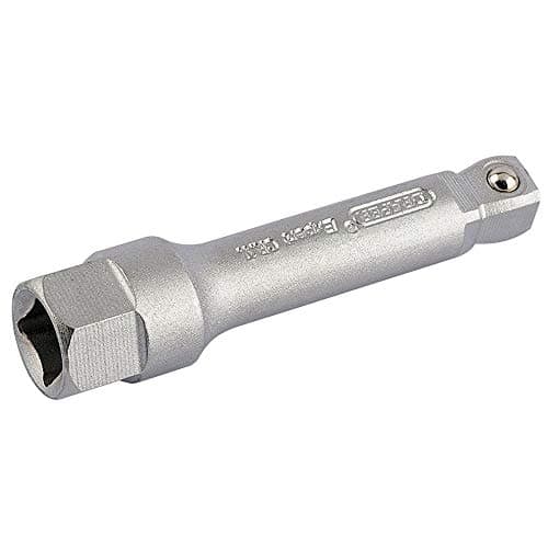 Image of Draper 85132 1/4-Inch Square Drive Satin Chrome Plated Extension Bar, 50 mm