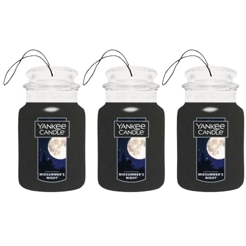 Image of Yankee Candle Car Jar Scented Air Freshener | Midsummer’s Night | 3 Count