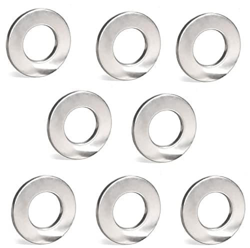 Image of M8 Stainless Steel Washers (8mm) Form A Thick Flat washers For Bolts And Screws Metal Grade A2 Stainless Steel (304) M8 x 10 Pack