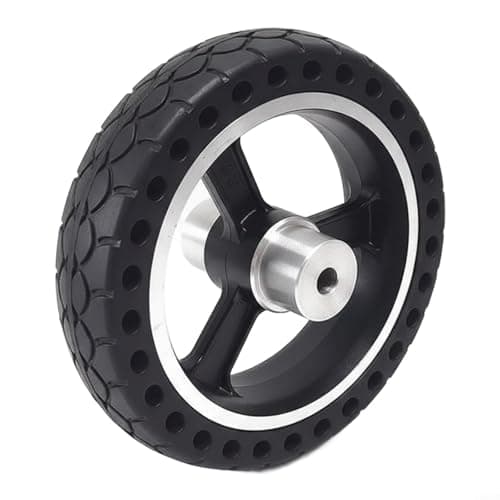 Image of Entgoinggo Solid Rubber Wheels With Metal Rims For Robot Drive Wear Resistant Tyres For And DIY Robotics Low Noise Traction Castors For Warehouse Logistics(6mm)