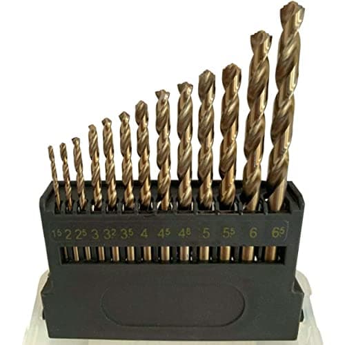 Image of Metric M42 8% Cobalt Twist Drill Bits for Stainless Steel and Hard Metal(1.5mm-6.5mm/13pcs)