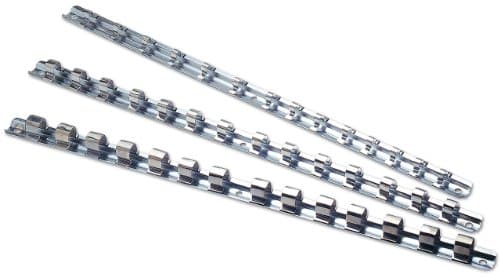 Image of Laser 0090 Socket Rails, 1/4 x 3/8 x 1/2-inch, Set of 3