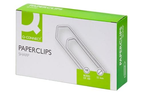 Image of Q-Connect No Tear Paperclip, 32 mm KF01312Q - Pack of 1000