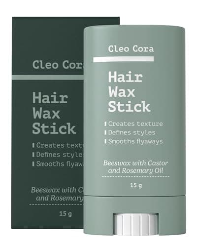 Image of Hair Wax Stick - Styling Wax Stick for Women, Men, Kids - Hair Stick for Flyaways & Frizz with Beeswax, Castor & Rosemary Oil - Creates Texture & Strong Hold for Slick Hair - Non-greasy