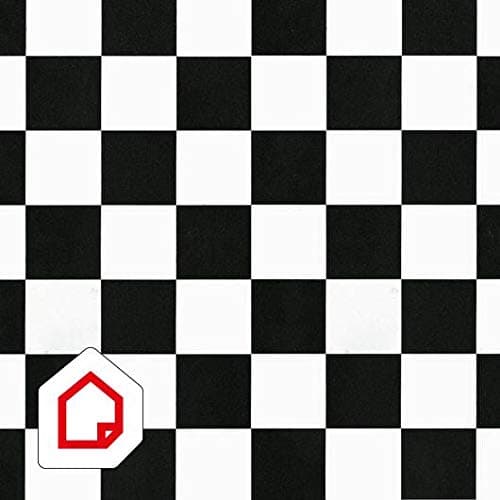 Image of d-c-fix Plastic Self-Adhesive Contact Paper Decorative Vinyl Fablon Sticker Wallpaper for Kitchen Furniture Living Room Chequered Large 450mm/m
