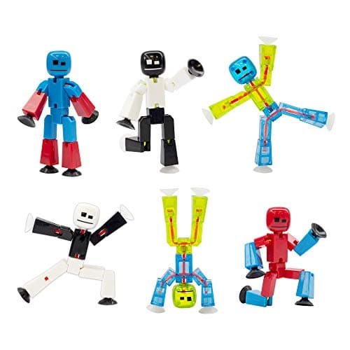 Image of StikBot Zing Series 4 - Colour 6 Piece Posable Figure Set - For Stop Motion Animation - in Eco Packaging