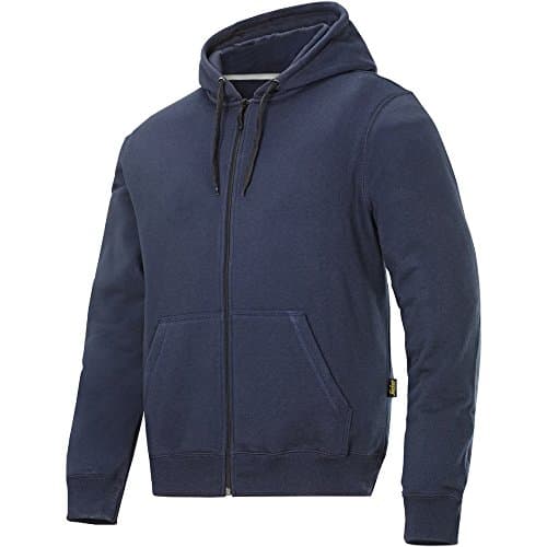 Image of Snickers 28019500006 Size Large Zip Hoodie - Navy Blue