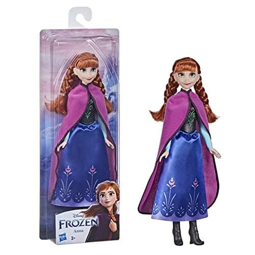 Image of Disney Frozen Shimmer Anna Fashion Doll, Skirt, Shoes, and Long Red Hair, Toy for Kids 3 Years Old and Up
