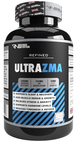 Image of Ultra ZMA Magnesium Bisglycinate Supplement with Zinc & Vitamin B6 (90 Vegan Caps) - High Absorption ZMA Capsules for Men & Women | Supports Sleep, Muscle Recovery, Energy, Immune Health