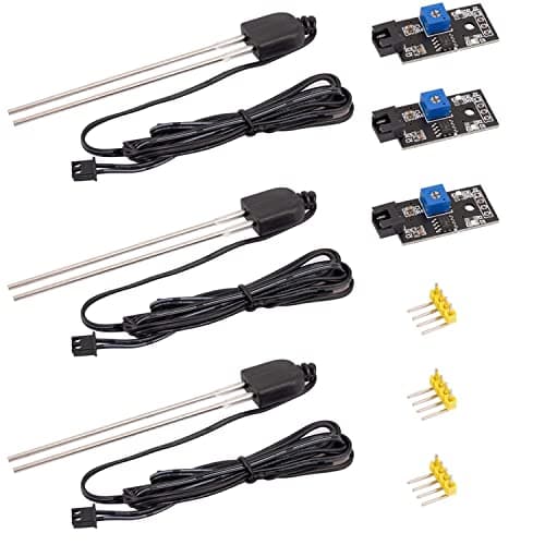 Image of AZDelivery 3 x Soil Moisture Sensor, Humidity Detector and Plant Moisture Meter with Corrosion Resistant Probe for Automatic Watering System Compatible with Arduino and Raspbery Pi