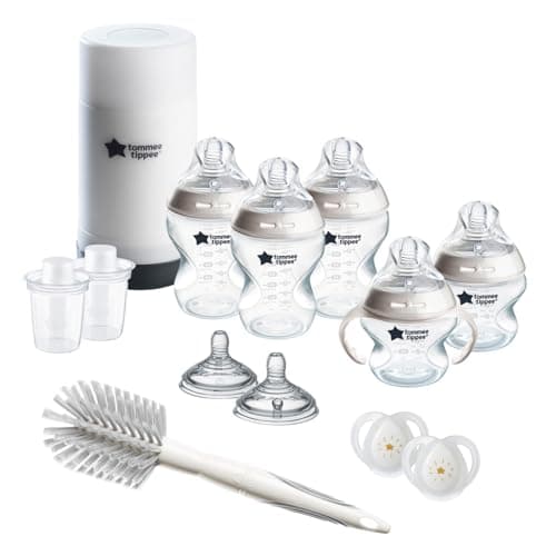 Image of Tommee Tippee Closer to Nature Newborn Bottle Feeding Gift Set