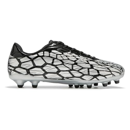 Image of LEOCI Mens Football Boots Womens Rugby ShoesTrainers Artificial Firm Ground Outdoor Comfort Soccer Cleats