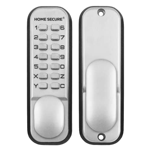 Image of Home Secure™ Keyless Mechanical Code Door Lock – Push Button Combination Door Lock for Internal & External Doors, Reversible Left or Right, Weather-Resistant