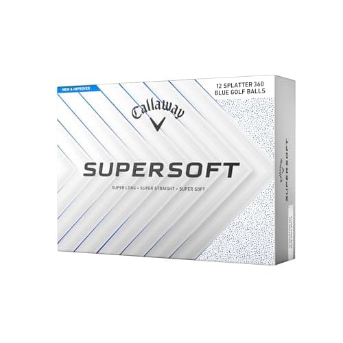 Image of Callaway Golf Supersoft Golf Ball 2025, Blue Splatter