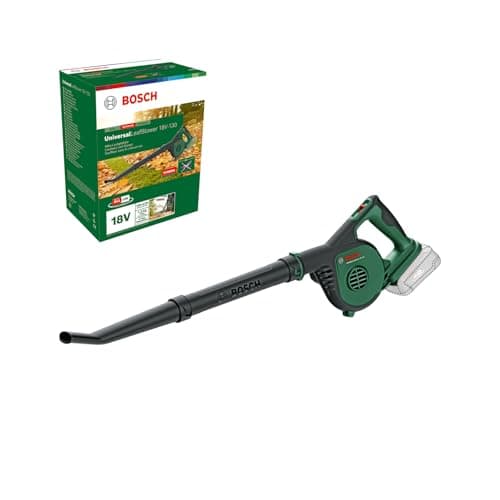 Image of Bosch Cordless Leaf Blower UniversalLeafBlower 18V-130 (for Fast and Easy Outdoor Clearing; 18 Volt System; Without Battery)