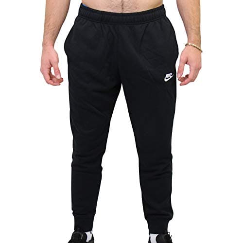 Image of NIKE Men's M Nsw Club Jggr Ft Sport Trousers, Black/Black/(White), S UK