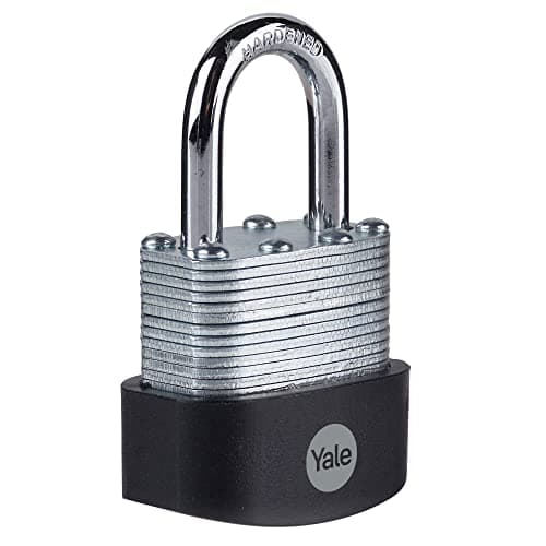 Image of Yale - Y125B/40/122/1 High Secuirty Heavy Duty 40mm Laminated Steel Padlock - Open Hardened Steel Shackle - 3 Keys