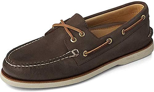Image of Sperry Top-Sider Gold A/O 2 Eye Boat Shoe Dark Tan