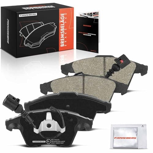 Image of Frankberg Brake Pad Set incl. 4x Pads Front Compatible with Transporter V Bus 7EB 7EJ 7HB 7HJ M.u.l.t.i.v.a.n V 7EF 7EM 7EN 7HF 7HM 7HN Replace# 7H0698151C