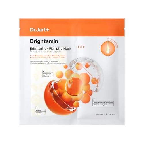 Image of Dr.Jart+ Brightamin Brightening Plumping Face Mask with Vitamin C | Korean Skin Care, 25 ml