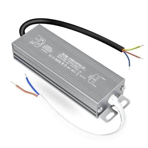 Image of OFFCUP LED Driver, 60W 24V Lighting Transformer, 170-250V AC to 24V DC IP67 Waterproof 2.5A LED Power Supply Constant Voltage Adapter for Outdoor Garden Strip Lights LEDS Lighting Shed Light