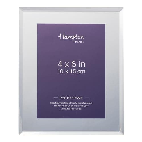Image of Hampton Frames REFLECT 4x6 (10x15cm) Silver Mirror Photo Frame Glass REF46SM