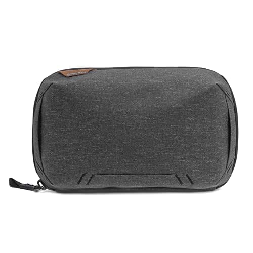 Image of Peak Design Tech Pouch, Charcoal, Electronics Organizer for Travel or Everyday Carry, Origami-Style Storage, Cable Pass-Through, Weatherproof Recycled Nylon, Gear Carry Bag for Men and Women