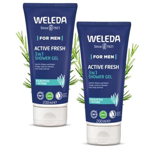 Image of Weleda Men Energizing Shower Gel 2 x 200ml