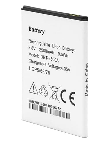 Image of SHAWOROCE DBT-2500A 2500mAh 3.8V Battery Compatible with Doro Mobile Phone 8035 DSB-0170 Phone Easy Smartphone Li-ION Rechargeable Replacement Batteries