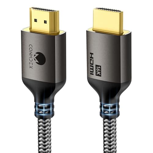 Image of CONMDEX 16K HDMI 2.2 Cable 2M — Designed for Stable High-Bandwidth Connections | 96Gbps Headroom, 8K@120Hz 144Hz / 4K@240Hz, eARC, HDR & VRR | Gaming Consoles, Graphics Card, TVs, Monitors & Soundbars