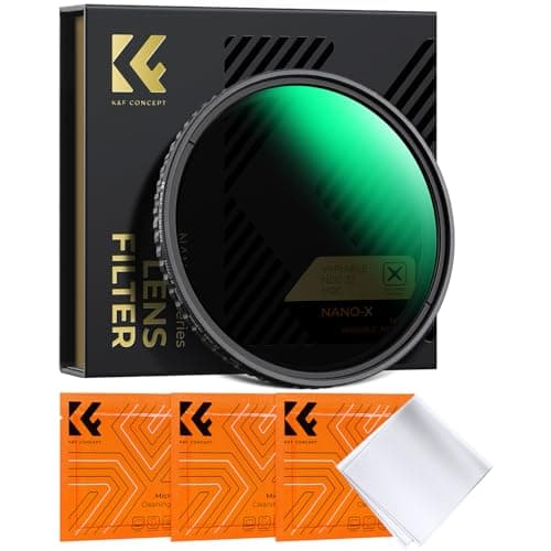 Image of K&F CONCEPT 77mm Variable ND2-32 Filter Adjustable Fader Neutral Density ND2 - ND32 Filter, NO Spot X Black X Issue, MRC 28-Layer, Ultra Slim, Waterproof (Nano-X Series)