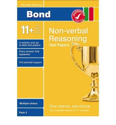 Image of Bond 11+ Test Papers Non-Verbal Reasoning Multiple Choice Pack 2 by Primrose, Alison ( AUTHOR ) Jul-10-2009 Pamphlet