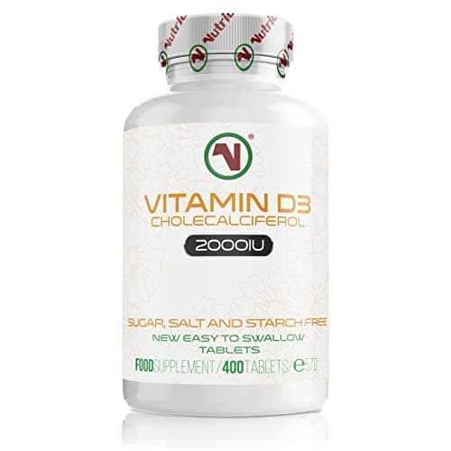 Image of Vitamin D3 2000 IU – 400 High Strength Vitamin D Tablets (1+ Year Supply) Natural Vitamin D Tablets, Vitamin D Contributes to Normal Immune System & Blood Calcium Levels (EFSA)