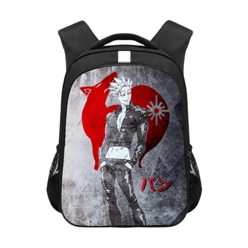 Image of Puruuige Anime Backpack The Seven Deadly Sins: Wrath of the Gods School Bags Meliodas 3D Printed Schoolbag Daypack Rucksack for Children