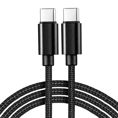 Image of USB C to USB C Cable 1M, Nylon Braided USB Type C Data Cable, 60W Fast Charging, High Speed Data Transfer, Compatible with iPhone 16/15, iPad Pro, MacBook Pro/Air, Samsung Galaxy, Google Pixel