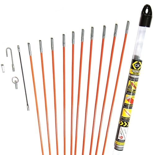 Image of C.K T5410 Mighty Cable Rod Set, Set of 14 Pieces, orangewhite