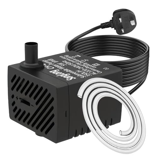 Image of SongLong 350L/H 5W Submersible Water Pump - Ultra Quiet for Water Features, Hydroponics, Fountains