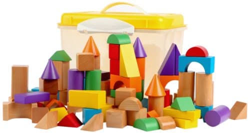 Image of Tidlo Wooden Blocks In A Tub (100 Pieces)