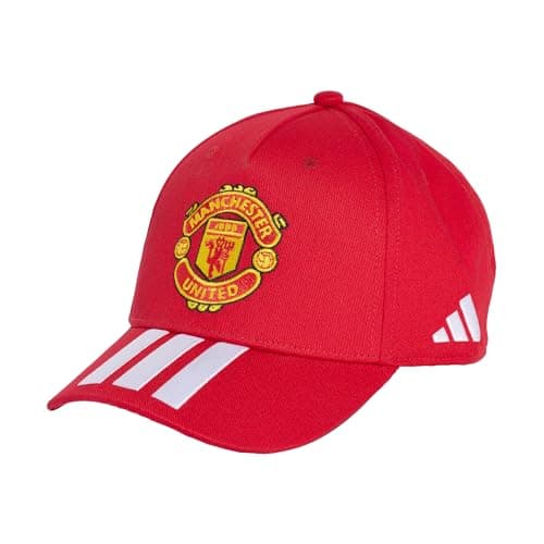 Image of adidas Unisex Kids Manchester United Kids Cap OSFCmufc red/White