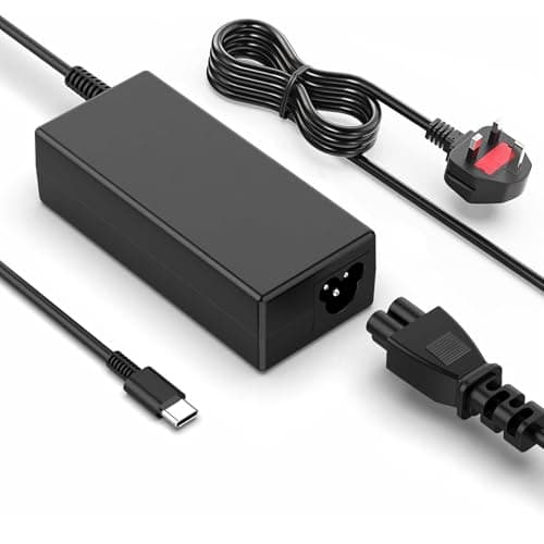 Image of 45W USB C Laptop Charger Compatible with HP, Dell, Lenovo, Acer, Asus, Samsung Chromebook, Google Type C Fast Charging Power Adapter
