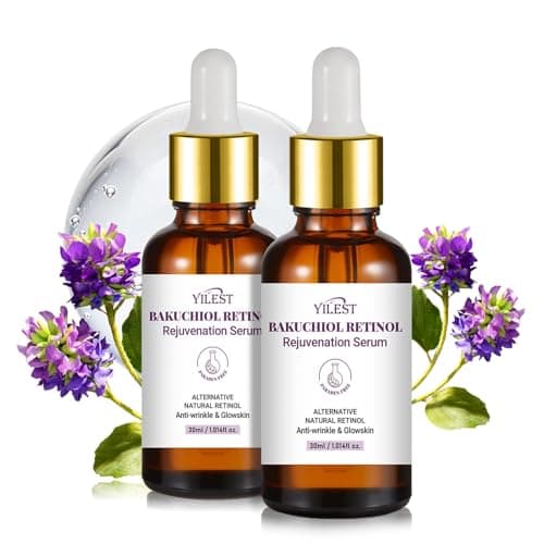 Image of Retinol Serum with Bakuchiol for Face, Retinol Serum for Fine Lines & Dark Spots, Anti-Wrinkle & Glowing Skin, 30ml 2Pack