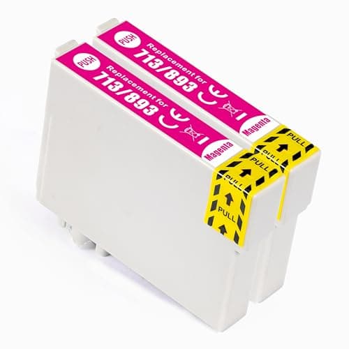 Image of Go Inks Compatible T0713 Magenta Ink Cartridge - 2 Pack replacement for Epson Stylus Printers - 13.5ml - 2x Magenta